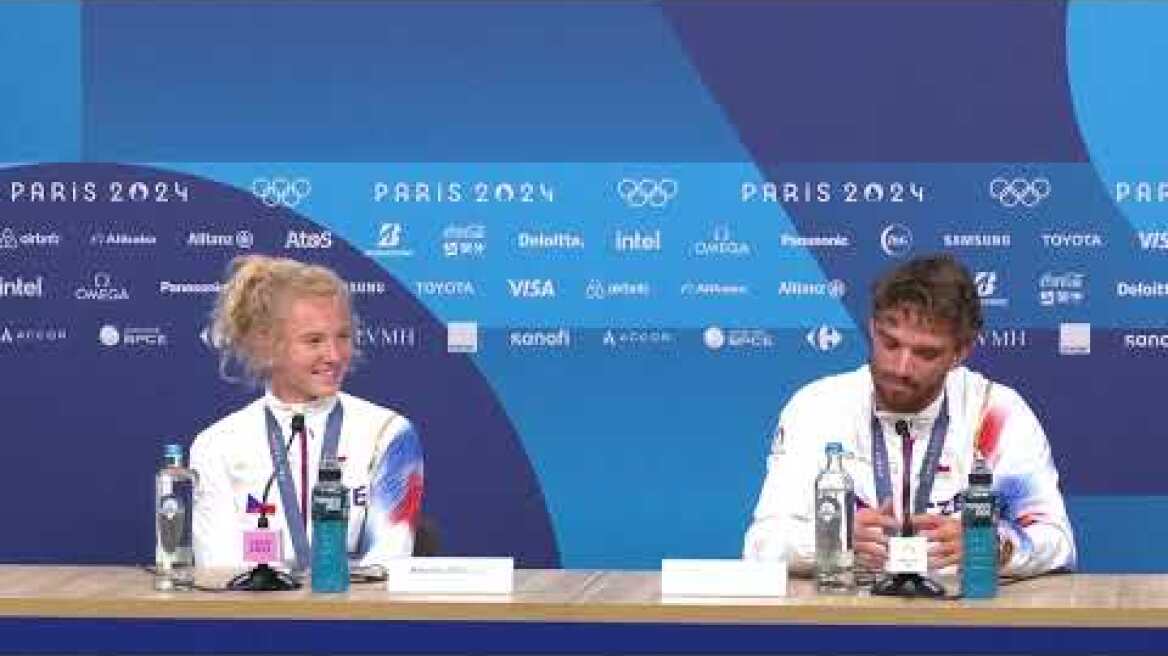 Mixed doubles champions Siniakova & Machac-Our relationship is top secret｜Tennis｜Paris 2024 Olympics