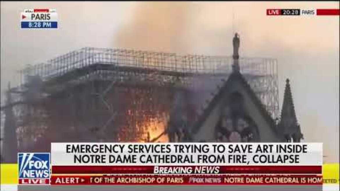 Fox News reporter shuts down interview after conspiracy theories about the Notre Dame fire