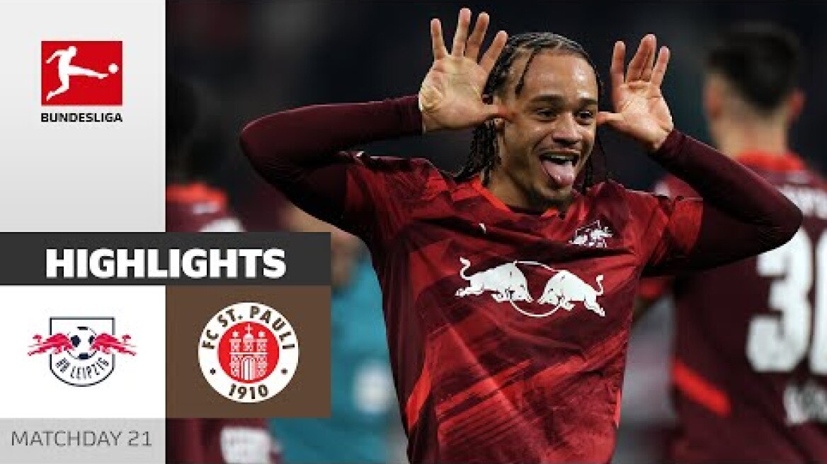 Xavi Does His Magic Again! | RB Leipzig - FC St. Pauli 2-0 | Highlights | MD 21 – Bundesliga 2024/25