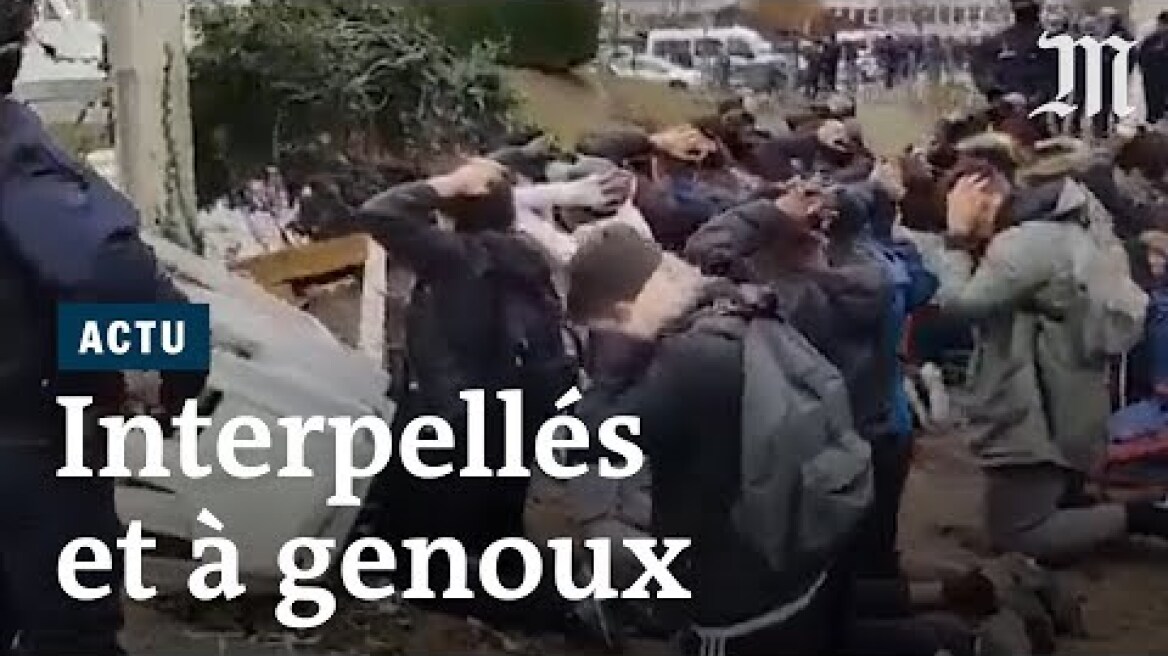 Images choquantes de lycéens interpellés par la police