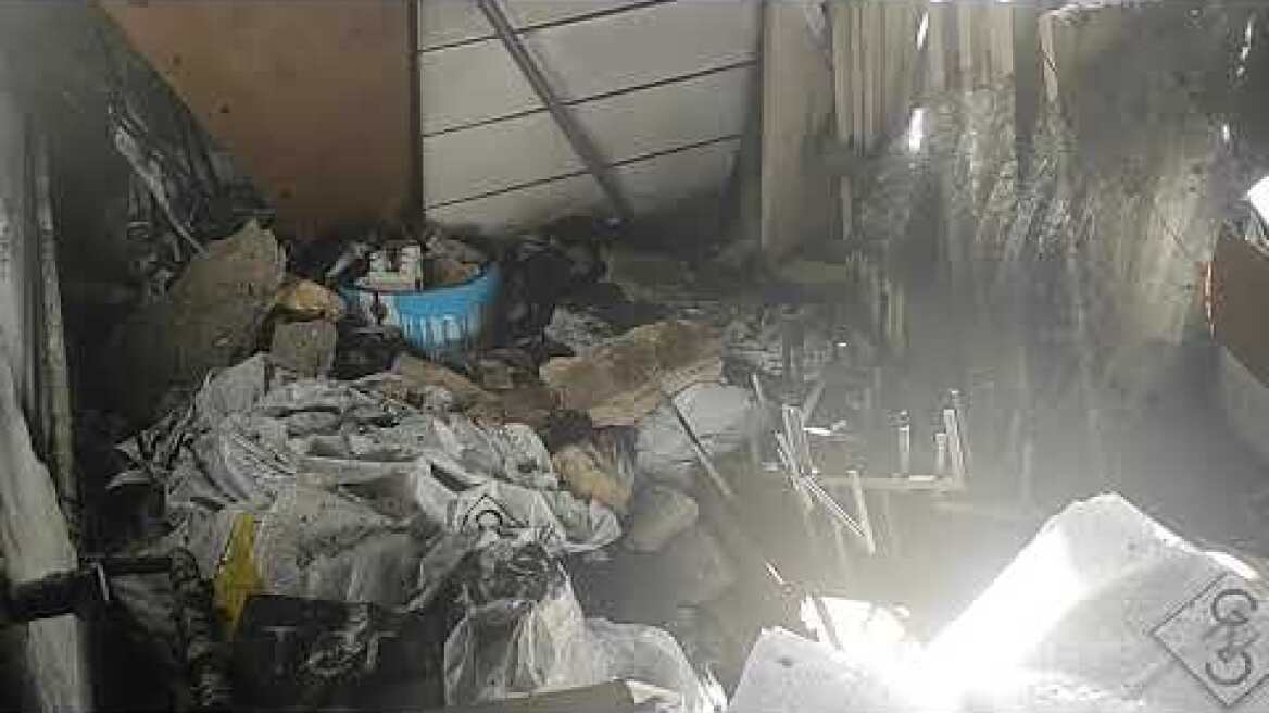 ThessToday.gr - Βίντεο από το εσωτερικό του κτιρίου που ξέσπασε φωτιά