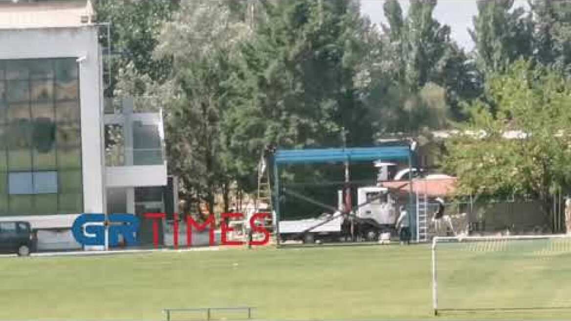 Στήνονται σκηνικά για την ταινία του Μπαντερας στη Θεσσαλονίκη