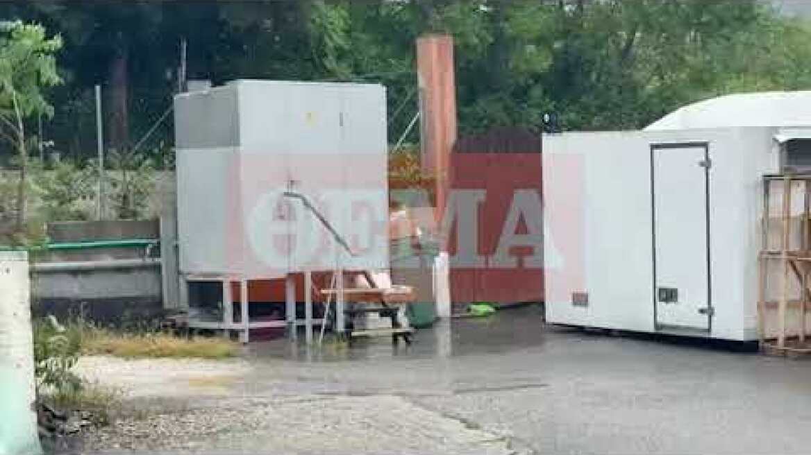 Το σημείο που βρέθηκε το βρέφος στη Θεσσαλονίκη
