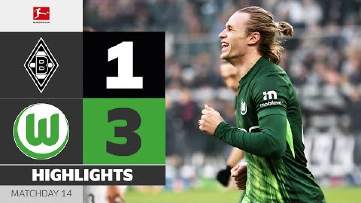 Wimmer Brace: Wolfsburg Momentum Builds | BORUSSIA M'GLADBACH - VFL WOLFSBURG | MD 14 – Bundesliga