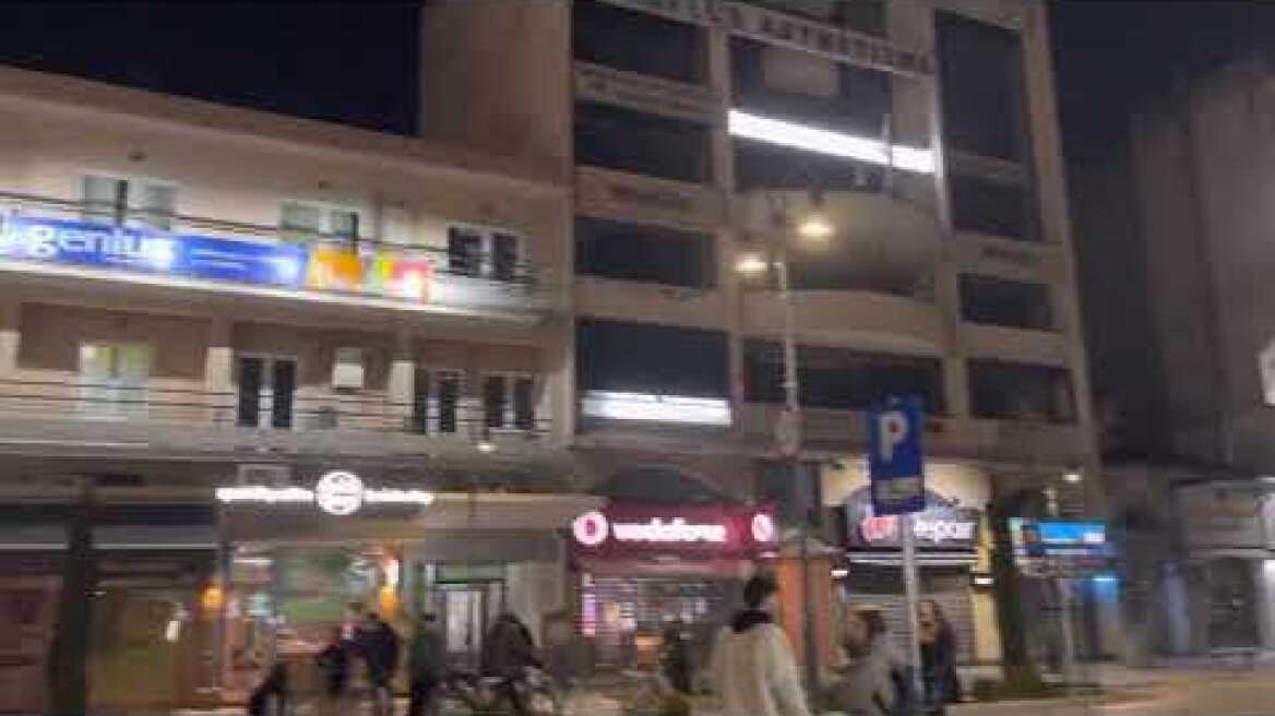 Εικόνες μετά από τον ισχυρό  σεισμό στη Λάρισα τώρα