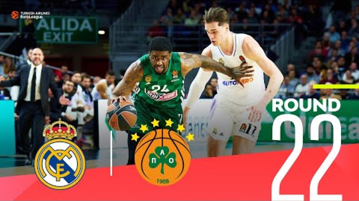 Real Madrid downs Panathinaikos at home! | Round 22, Highlights | Turkish Airlines EuroLeague