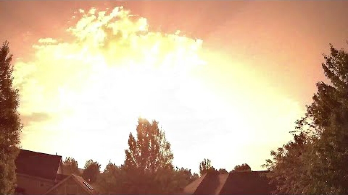 Η στιγμή που μετεωρίτης κάνει τη νύχτα... μέρα στο Αϊντάχο των ΗΠΑ