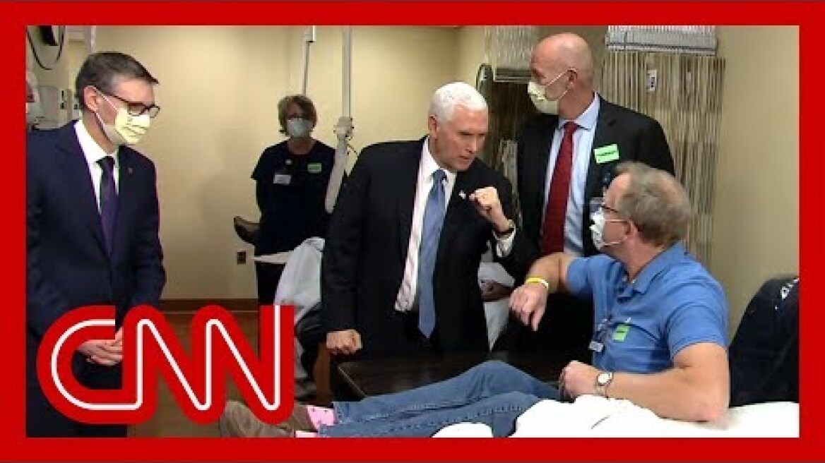 Pence tours Mayo clinic without a mask, despite policy