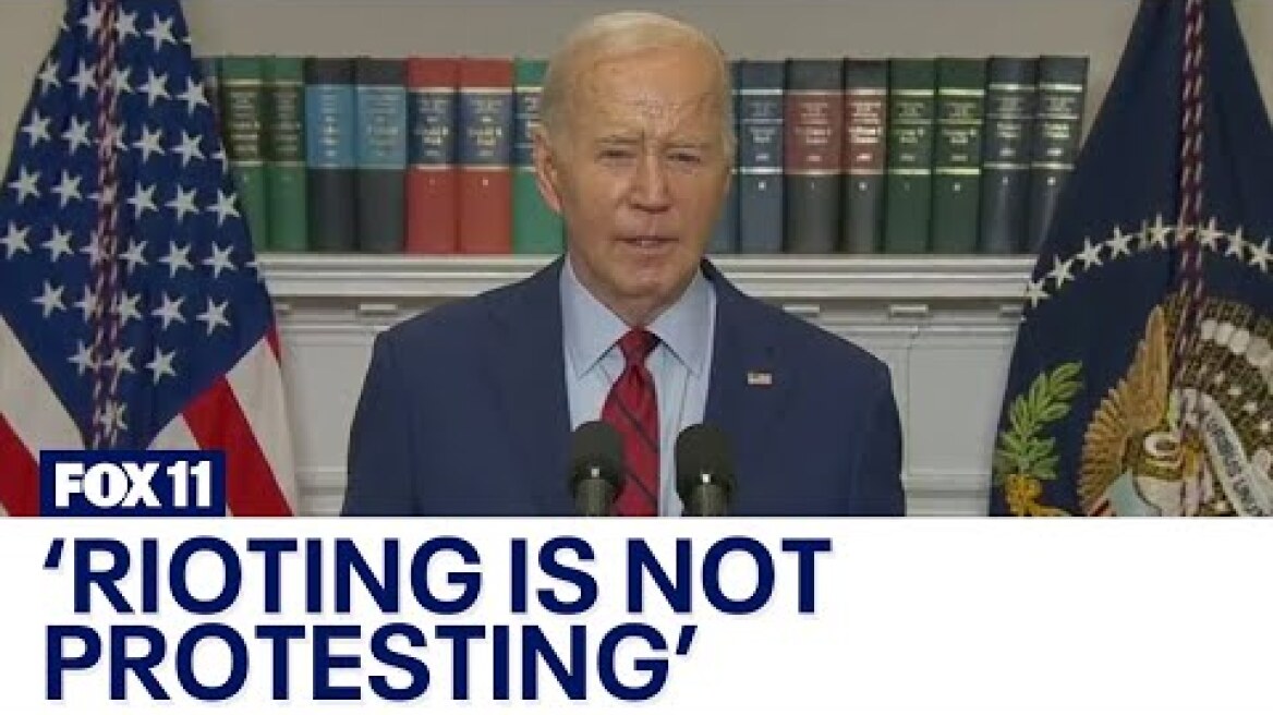Biden delivers remarks on campus protests