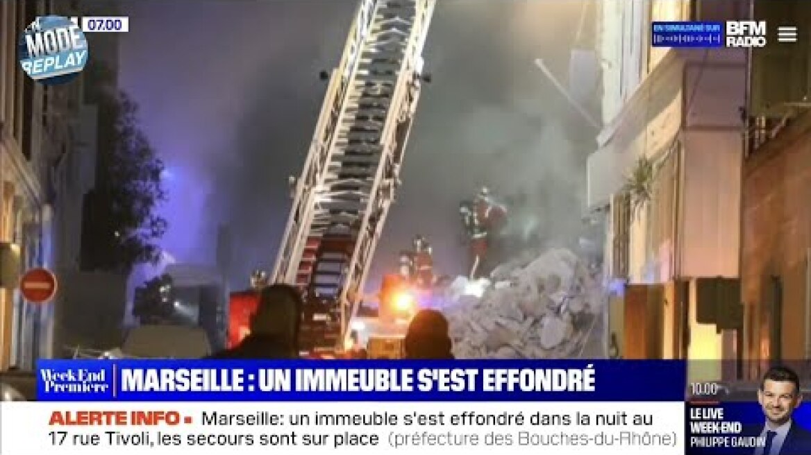 France: Effondrement d’un immeuble après une explosion rue Tivoli à Marseille