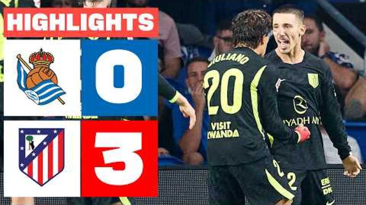 REAL SOCIEDAD 0 - 3 ATLÉTICO DE MADRID | RESUMEN LALIGA EA SPORTS