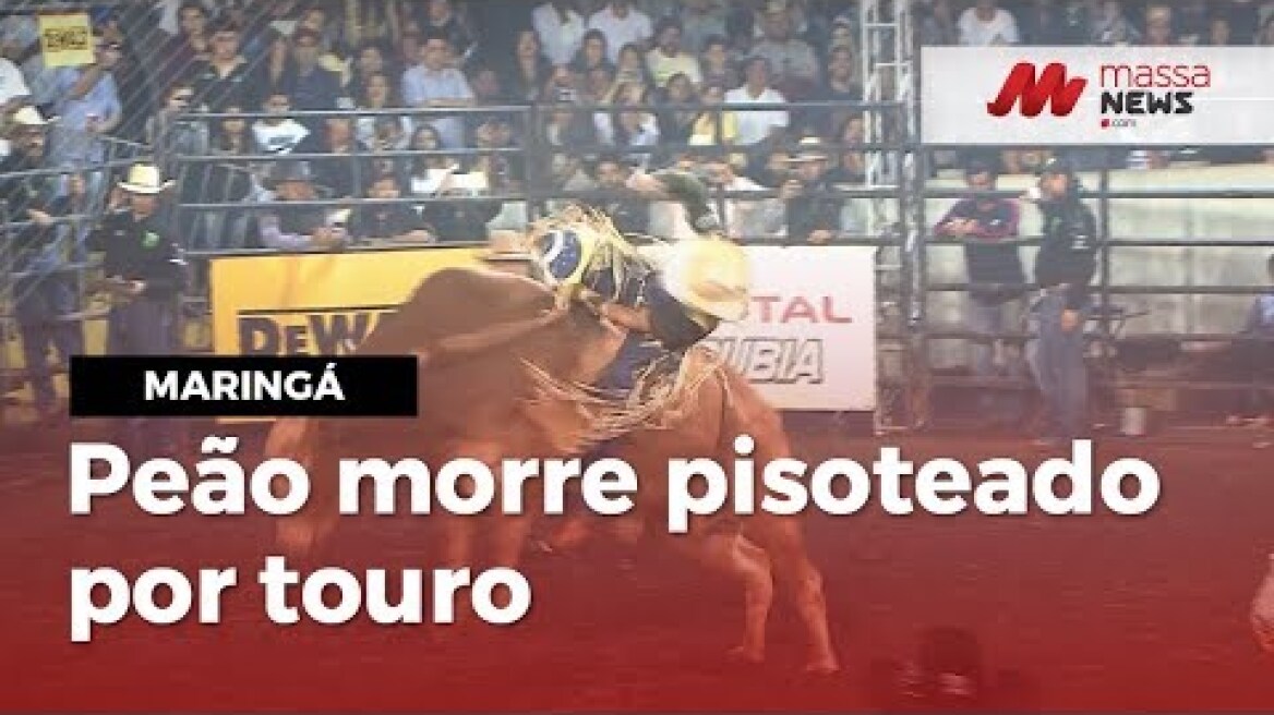 Peão morre ao ser pisoteado por touro de 1 tonelada, em Maringá