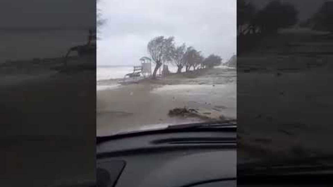 Κακοκαιρία Διομήδης: Ισχυρά καιρικά φαινόμενα στη Νότια Εύβοια