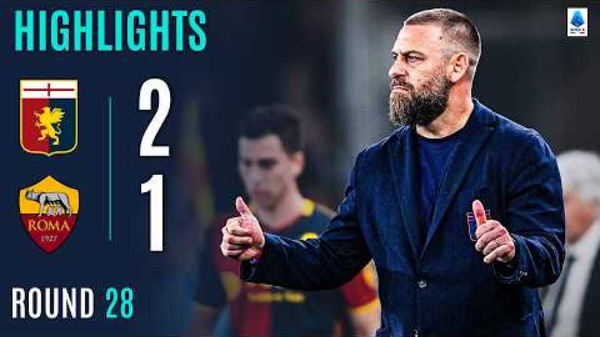 GENOA-ROMA 2-1 | HIGHLIGHTS | De Rossi Stuns Roma | Serie A 2025/26