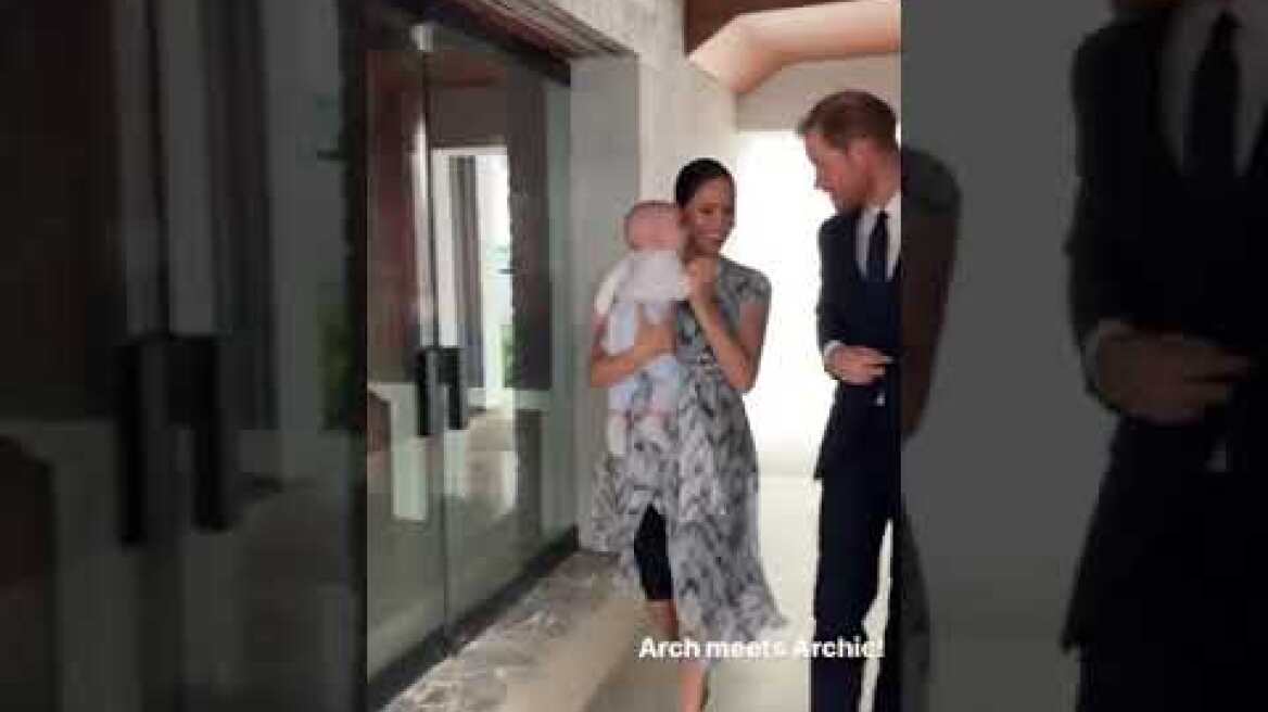 Πρίγκιπας Χάρι και Μέγκαν με το παιδί τους