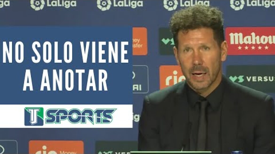 Diego Simeone LE DA VALOR a Luis Suárez en Atlético Madrid DICIENDO: “No me quedo con los dos goles”