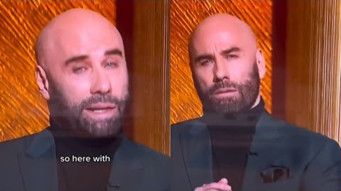 John Travolta Gets Emotional And Makes Reference To The Late Olivia Newton-John At The 2023 Oscars
