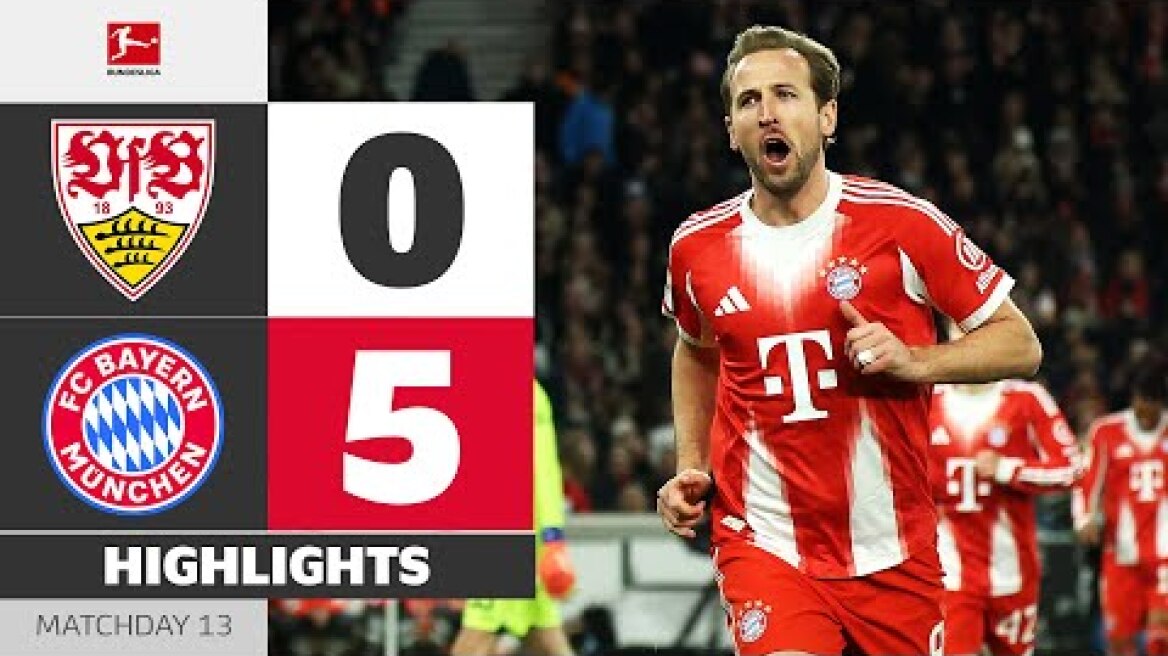 Another Hattrick! Kane Can't Stop! | VFB STUTTGART - FC BAYERN | Highlights | MD 13 – Bundesliga