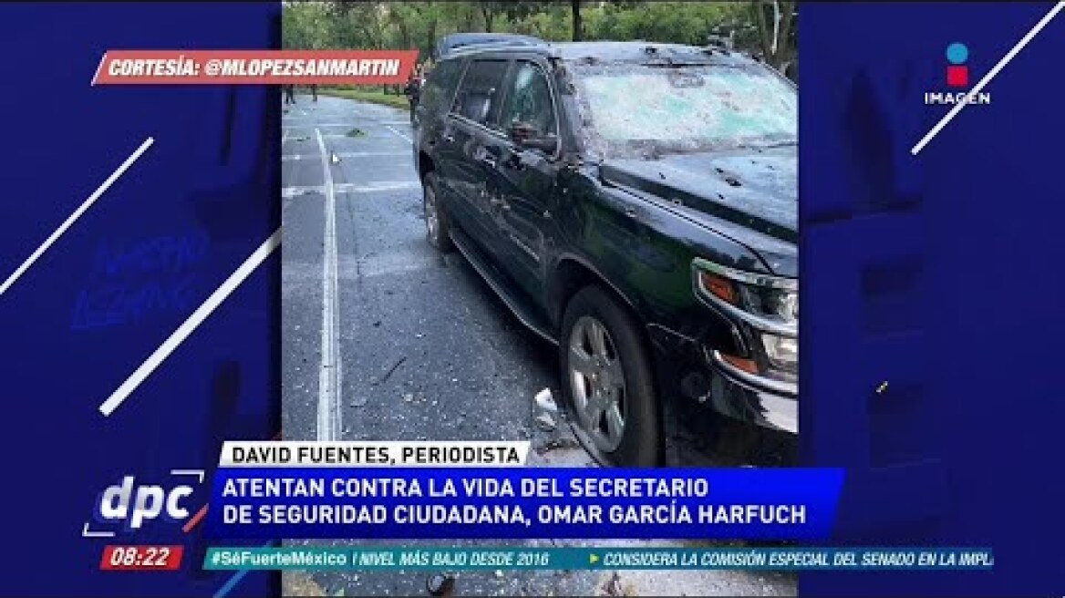 ¿Cómo terminó la camioneta de Omar García Harfuch?