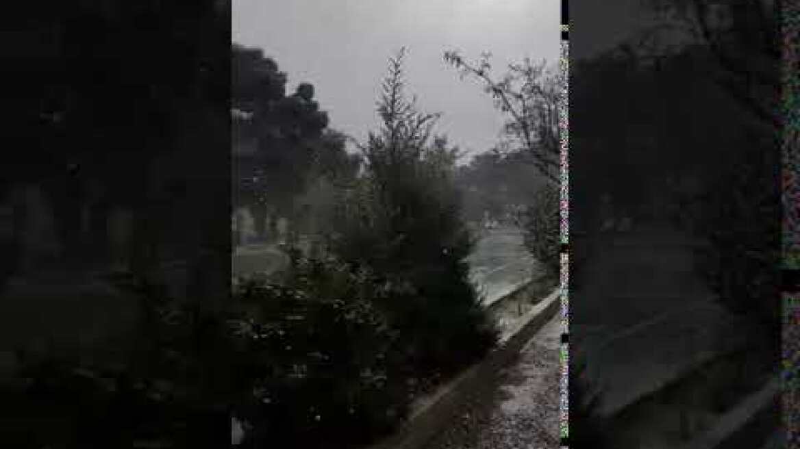 Χίονια στην Πεντέλη