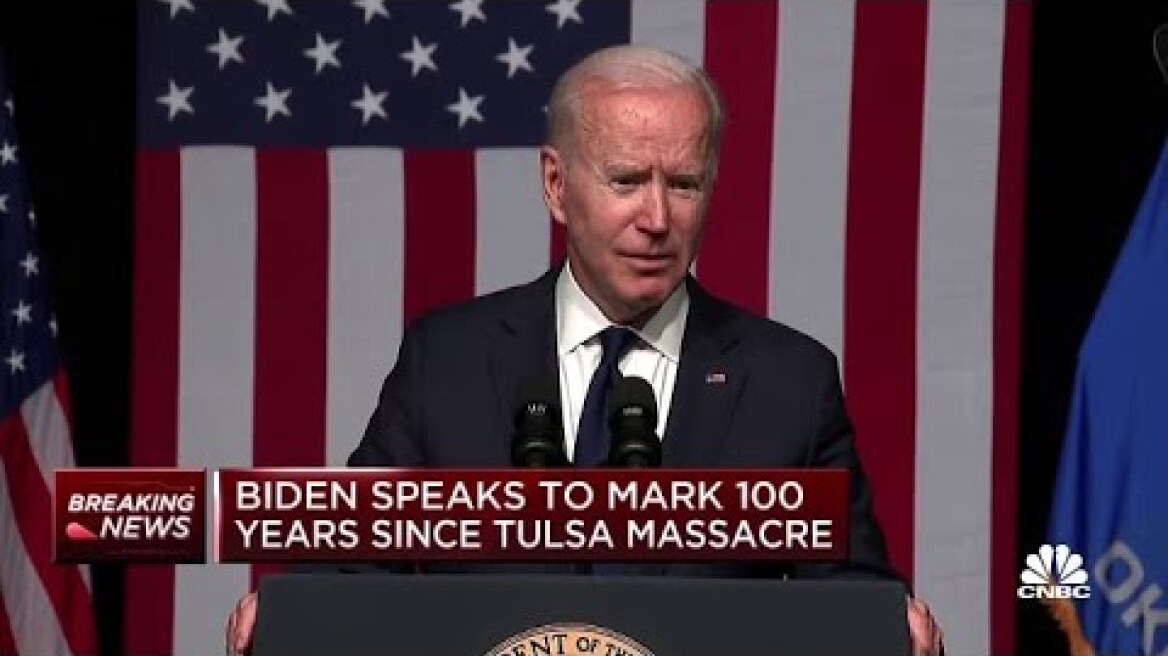 President Joe Biden on Tulsa race massacre's 100-year anniversary