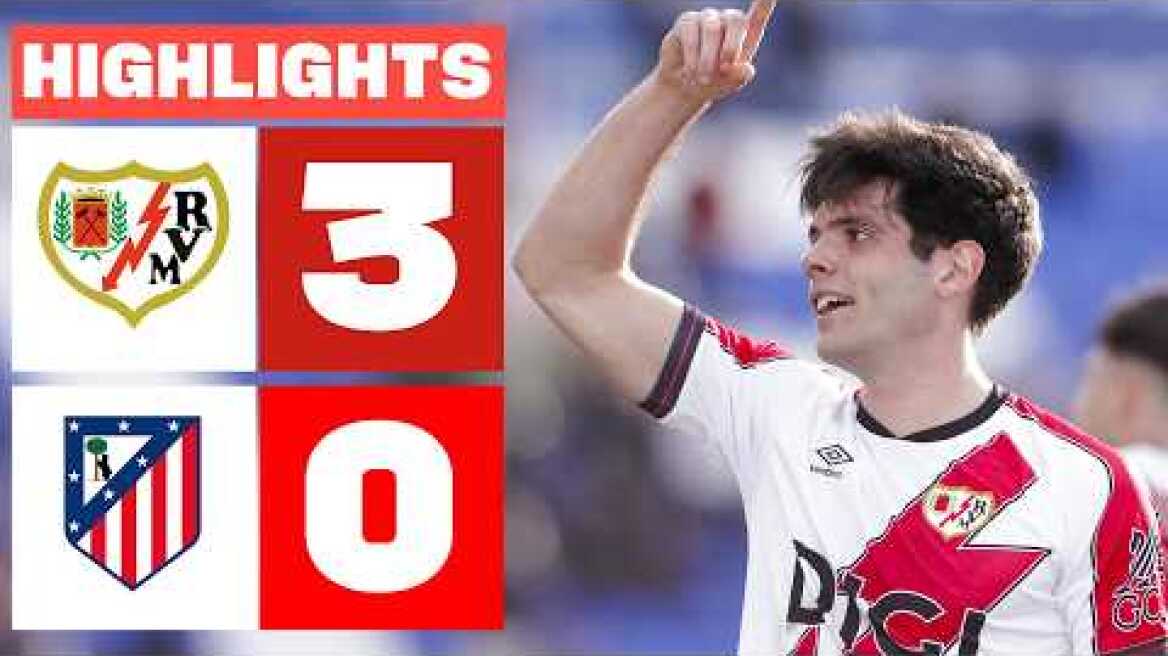 RAYO VALLECANO 3 - 0 ATLÉTICO DE MADRID | RESUMEN LALIGA EA SPORTS