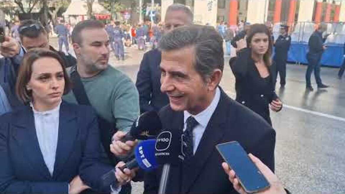 Δηλώσεις Κωνσταντίνου Γκιουλέκα στην μαθητική παρέλαση Θεσσαλονίκης