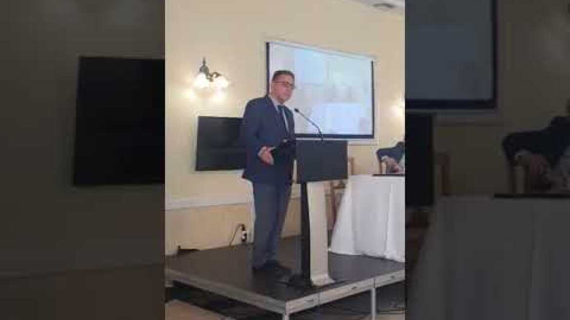 O δήμαρχος Ζαχάρως, δρ Κώστας Αλεξανδρόπουλος