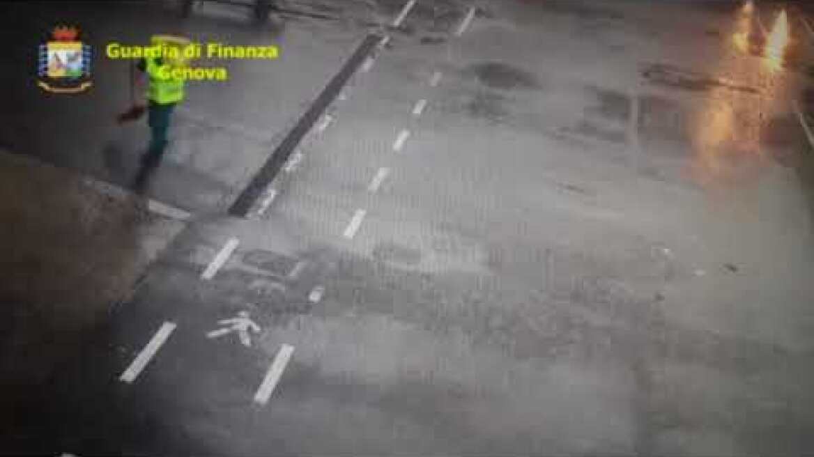 Footage Shows Moment of Italy Bridge Collapse