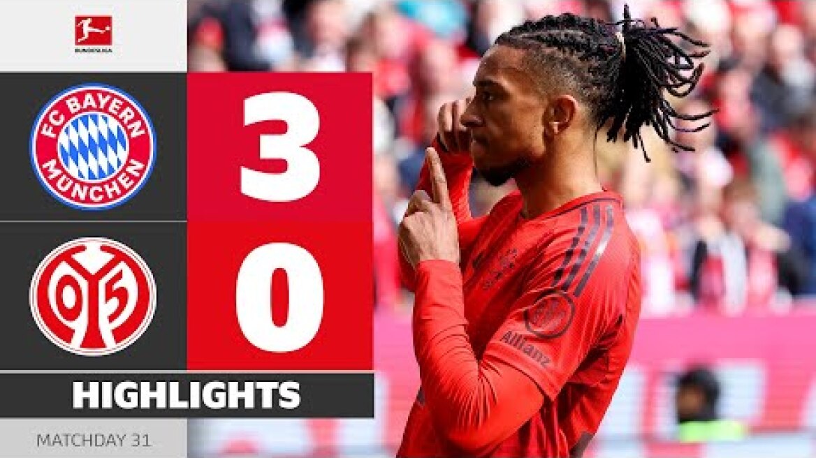 Olise Scores In Big Win! | FC BAYERN - MAINZ 05 | Highlights | Matchday 31 – Bundesliga 2024/25