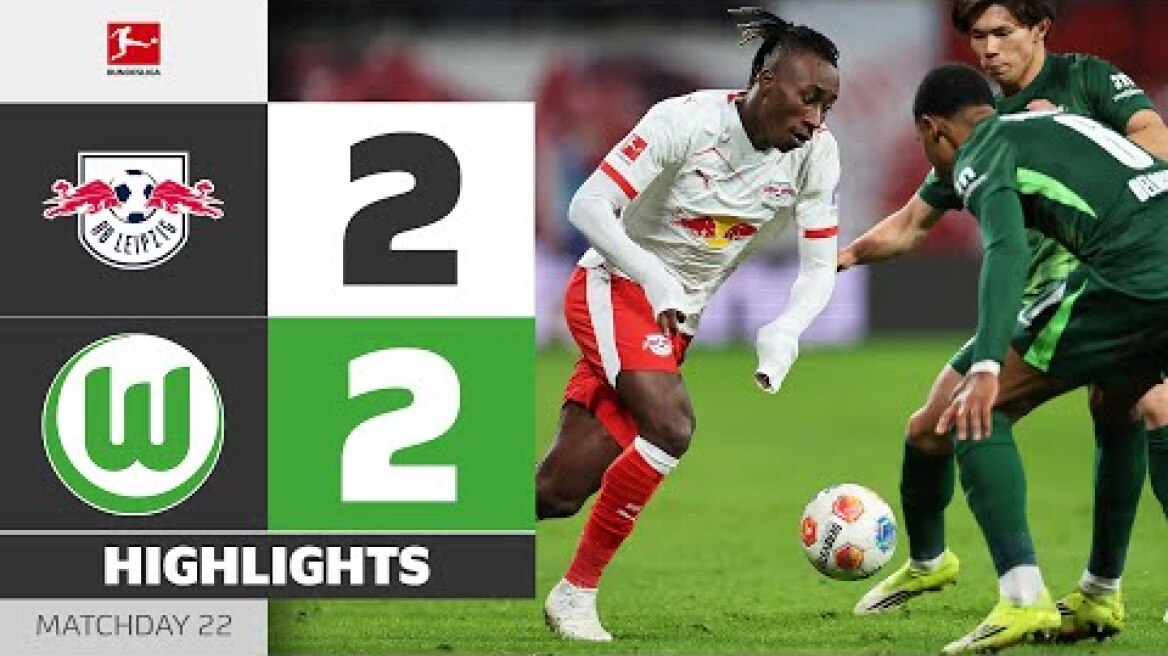 Gruda Secures The Draw! | RB LEIPZIG - VFL WOLFSBURG | Highlights | Matchday 22 – Bundesliga 2025/26