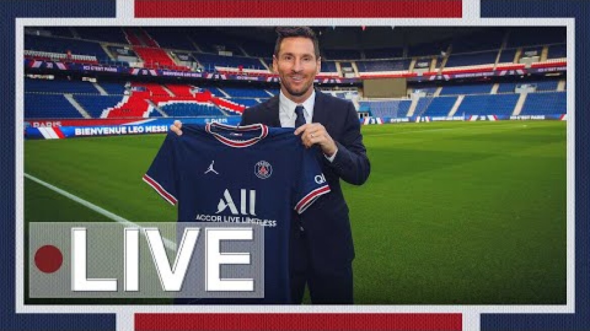 ⚽️ Présentation de Léo Messi en direct du Parc des Princes 🔴🔵