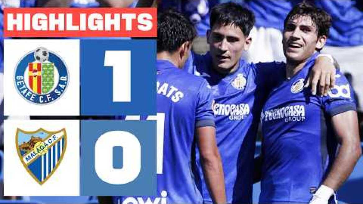 GETAFE CF 1 - 0 MÁLAGA CF | RESUMEN LALIGA EA SPORTS