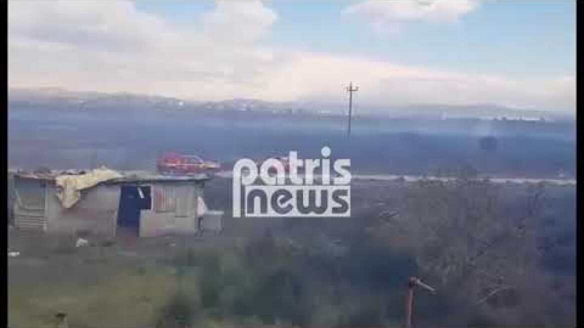 Πύργος: Μεγάλη φωτιά στη Σπιάτζα