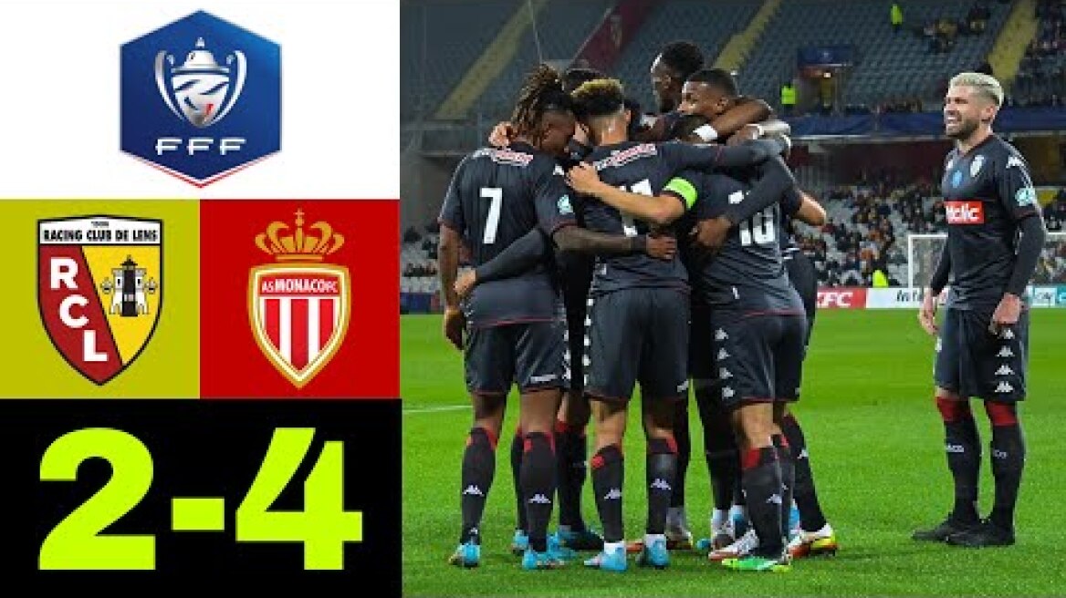 RC Lens 2-4 SV AS Monaco | all goals and highlights | Coupe de france