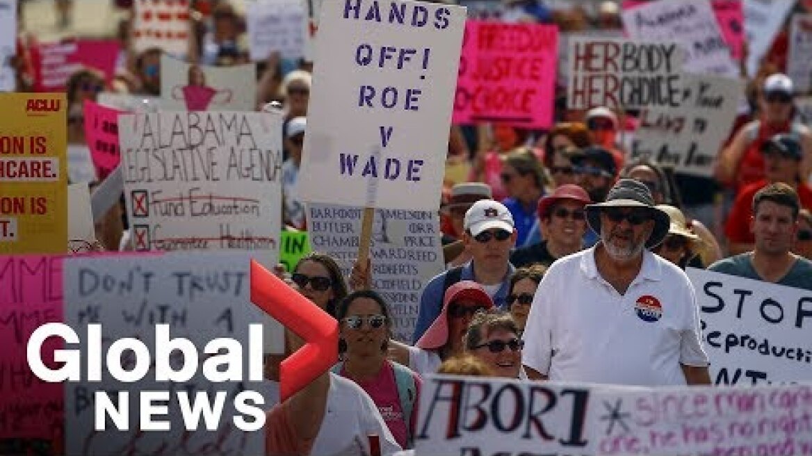 Pro-abortion protesters rally against Alabama law