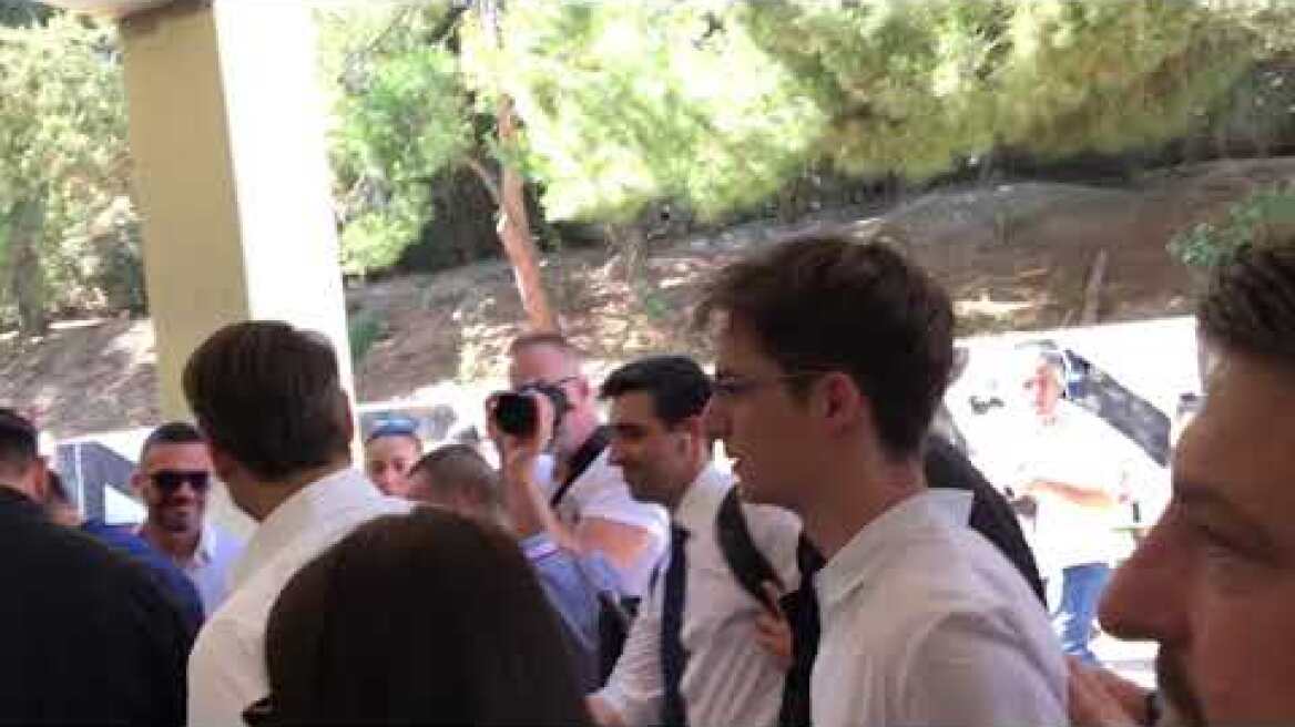 Κυρ Μητσοτακη με τον γιο του