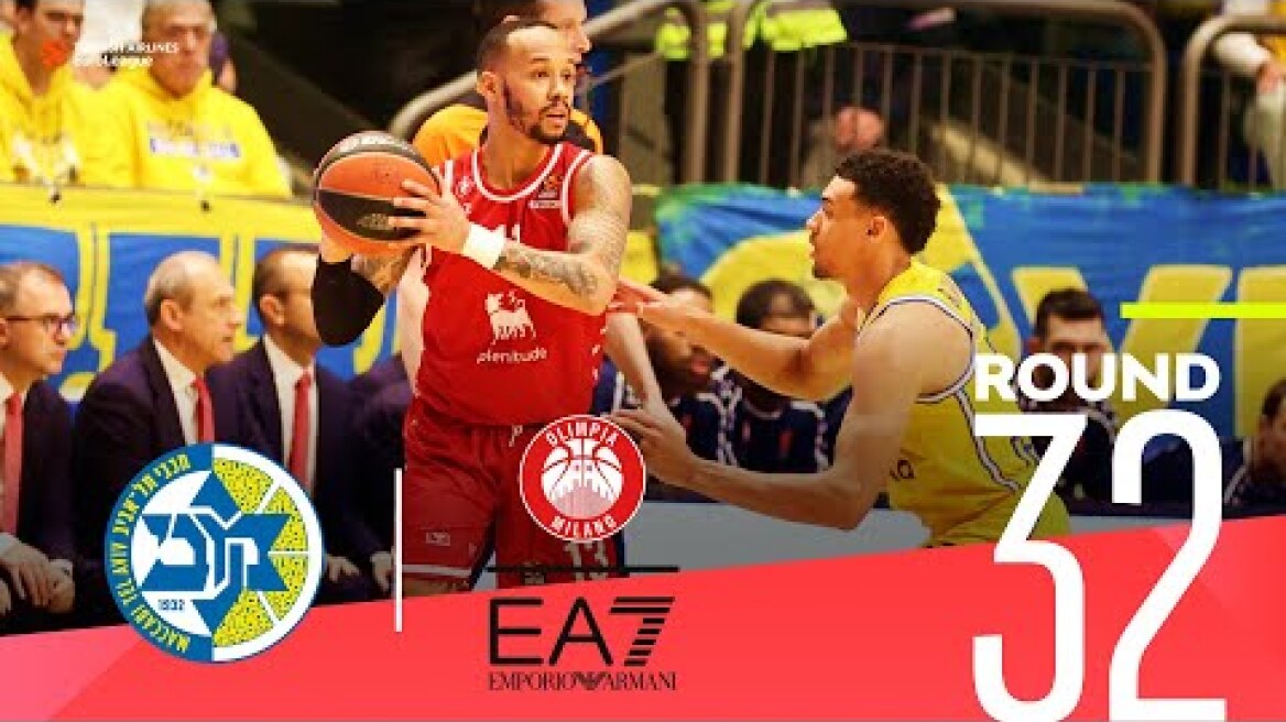 Maccabi runs past Milan for a pivotal win! | Round 32, Highlights | Turkish Airlines EuroLeague