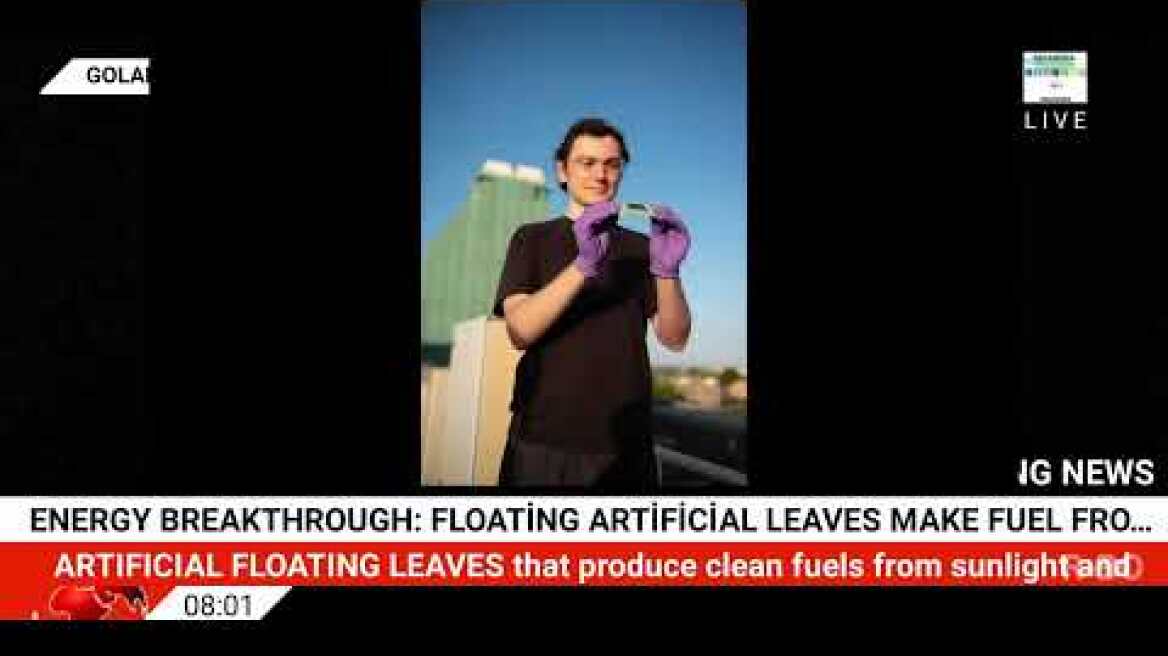 Energy breakthrough: Floating artificial leaves make fuel from sunlight and water