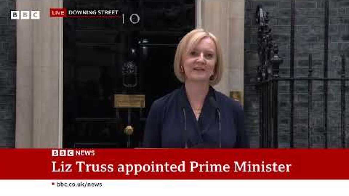 Liz Truss’ first speech as the new UK prime minister @BBC News  - BBC