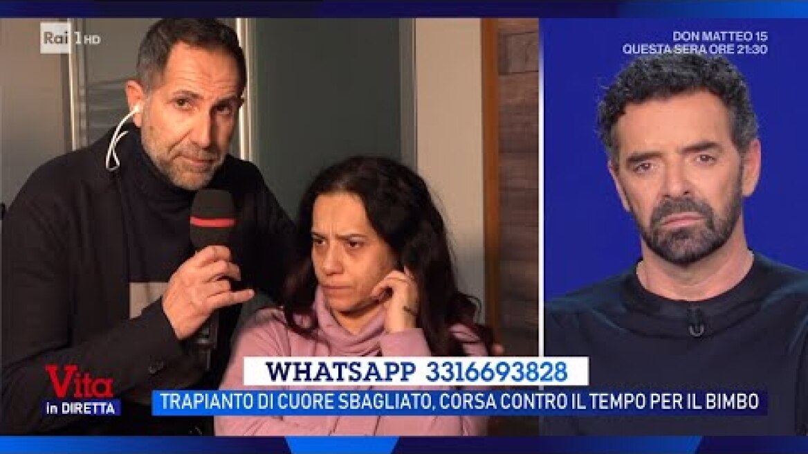 Napoli, trapianto di cuore fallito sul bimbo: parla la madre - La vita in diretta 12/02/2026