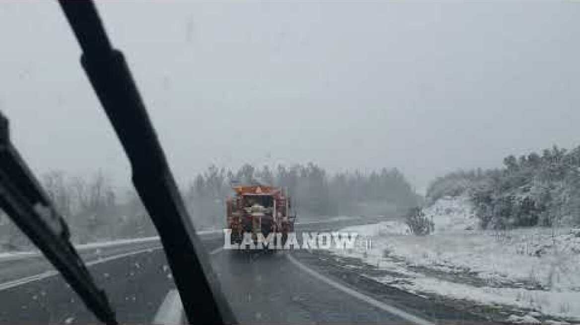 Χιονιάς στη Φθιώτιδα / 18 Δεκεμβρίου 2021