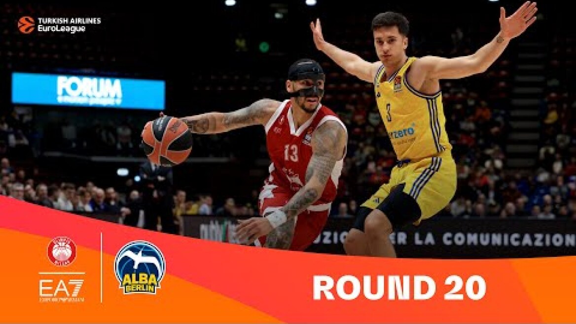 EA7 Emporio Armani Milan-ALBA Berlin | Round 20 Highlights | 2023-24 Turkish Airlines EuroLeague