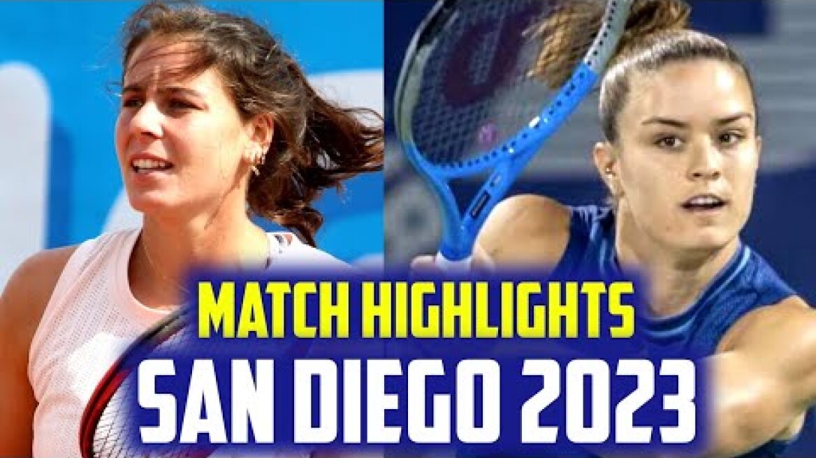 Maria Sakkari Vs Emma Navarro | WTA San Diego Full Highlights 2023
