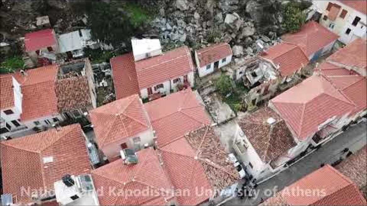 Καταπτώσεις βράχων στο Πλωμάρι Λέσβου - Rockfalls at Plomari, Lesvos, Greece, November 24, 2018