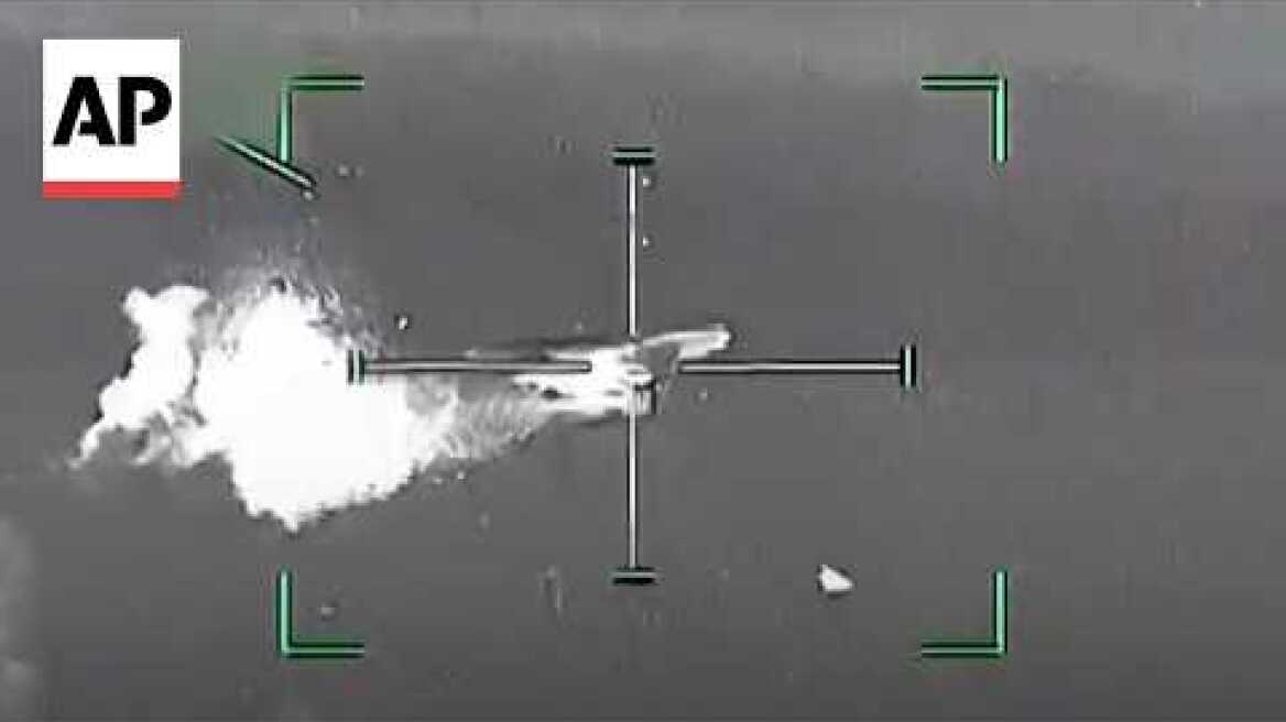 UAE releases video of air defenses intercepting and destroying drones