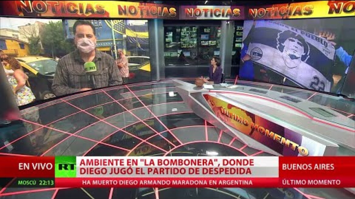 Decenas de personas se congregan en la Bombonera para despedirse de Maradona