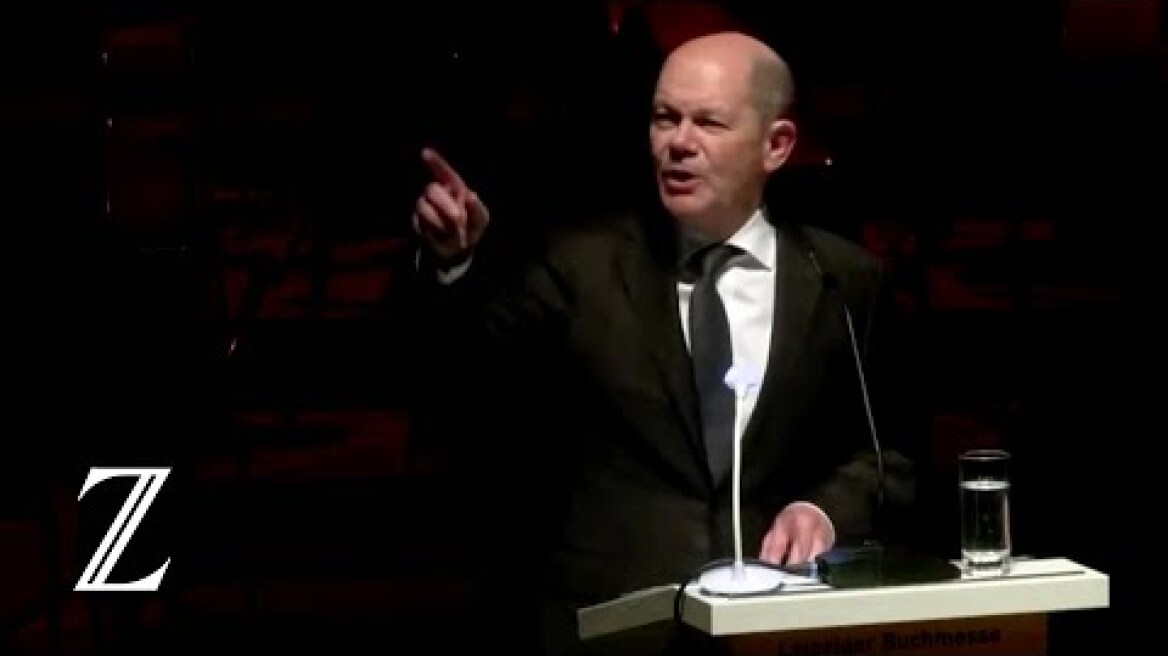 "Hör auf zu brüllen!" - Scholz kontert Störer bei Leipziger Buchmesse
