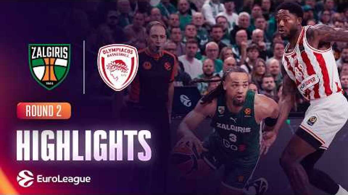 DOWN TO THE WIRE! | Zalgiris Kaunas - Olympiacos | R2 BASKETBALL HIGHLIGHTS 2026-27