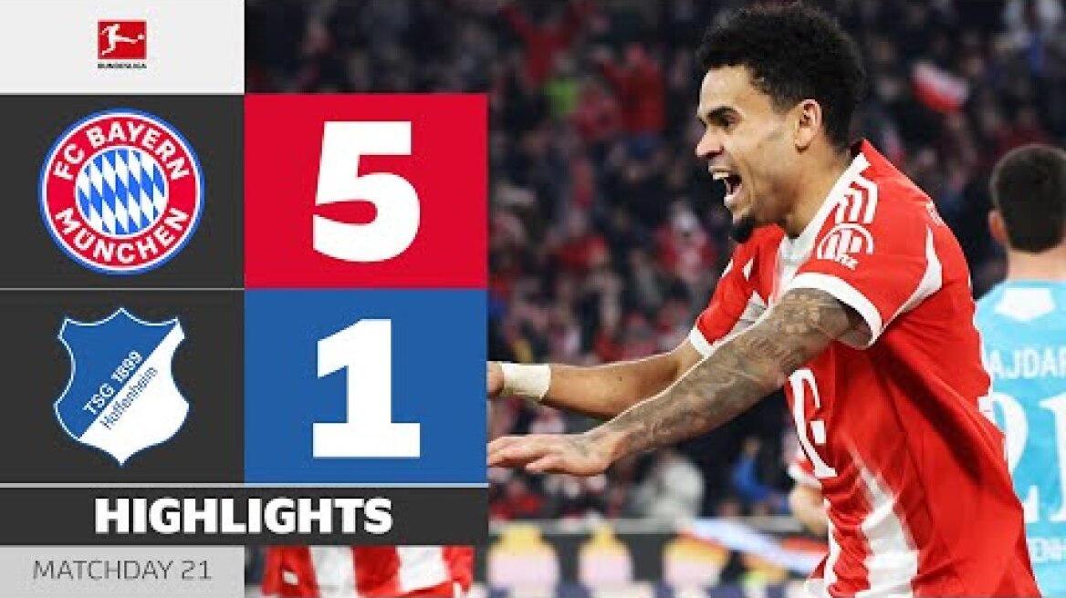Luis Diaz Is UNSTOPPABLE! | FC BAYERN - HOFFENHEIM | Highlights | Matchday 21 – Bundesliga 2025/26